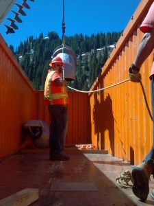 A Utah DOT Area Supervisor prepares equipment for the upcoming avalanche season in the state.