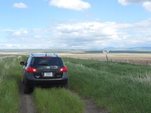 Travel on an old raod between Cascade and Ulm on the way to Castner Falls. An old community where my in-laws are buried in the Castner Falls cemetery. Actually is an old state or county road which isn't traveled on much, but is still there.