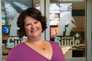 Jeanne Olubogun, St. Louis District Traffic Engineer works behind the scenes at Gateway guide to monitor traffic flow.