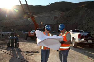 For engineers Weston Southwick and Nathaniel Voss, the morning sun launches another day of dedicated work on the Carlin Tunnels Project, part of more than 50 miles of I-80 improvements in northeastern NV.