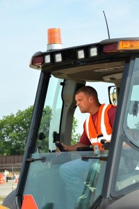 Backhoe Operator Shane Williamson shows his backhoe skills during SCDOT’s 2013 Equipment Operators’ Safety and Training Conference on May 16, 2013,  at the SCDOT Supply and Equipment facility located on Shop Road in Columbia.