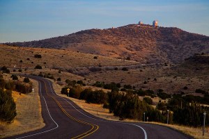 Road to the McDonald Observatory, Fort Davis, Texas.